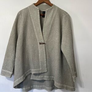 Light Gray Women's Knit Cardigan Sweater